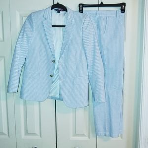 Vineyard Vines Seersucker suit Boys 12